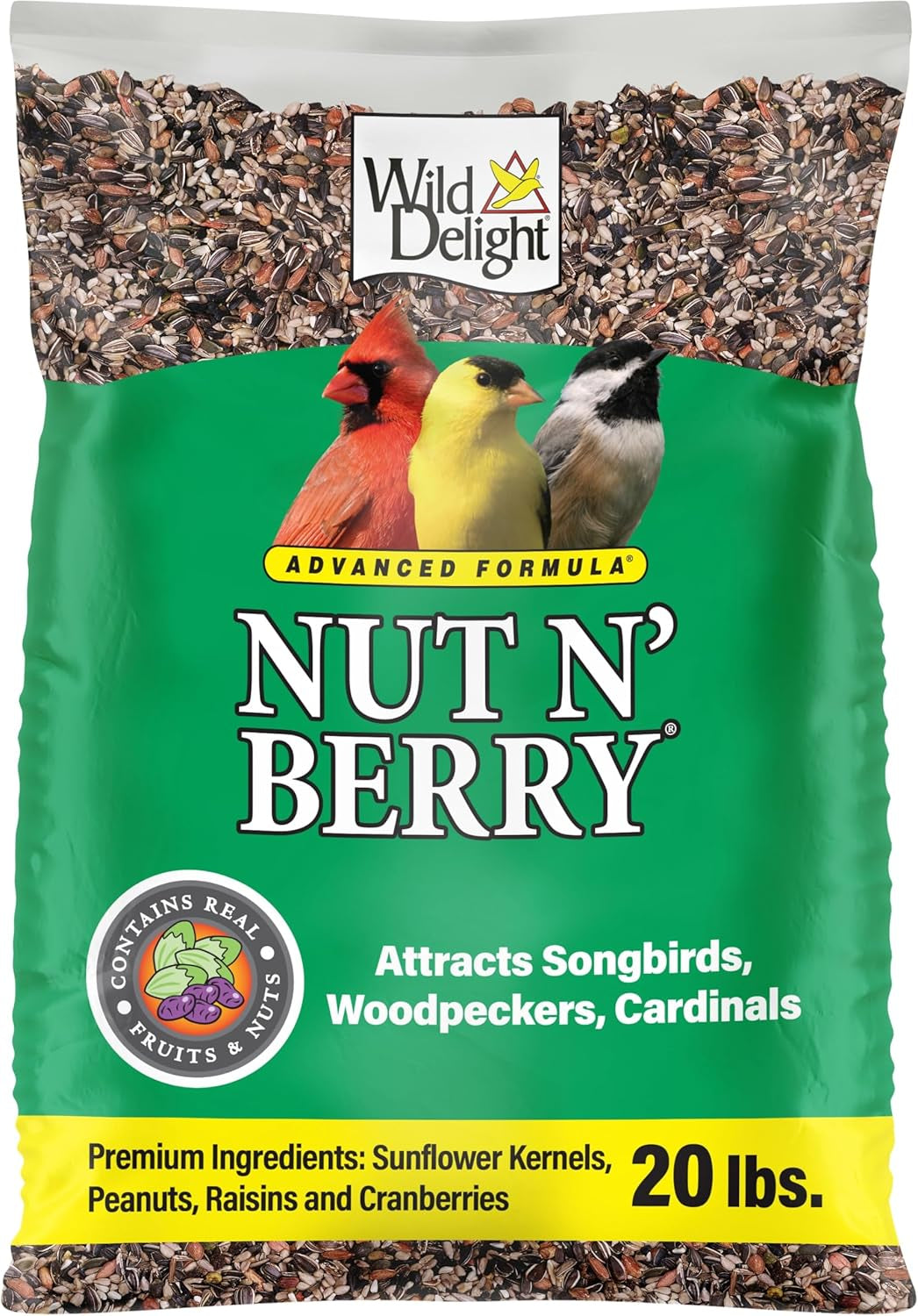 Wild Delight 366200 20-Pound Nut N-Berry Birdfood, 20 Lb