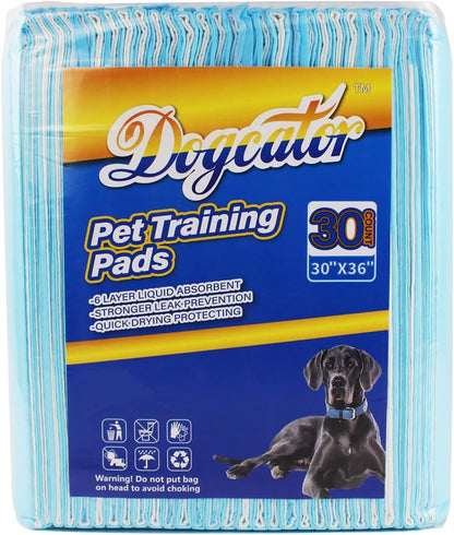 Dog Pee Pads Extra Large 30"X36", 30 Count Super Absorbent Pee Pads for Dogs, Disposable Urine Bed Pads for Doggie, Thicken XXL Puppy Pads, Piddle Pads X-Large for Indoor, Outdoor Use