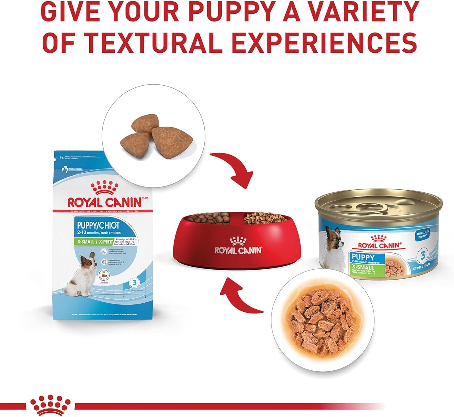 Royal Canin Size Health Nutrition X-Small Breed Dry Puppy Food, Supports Brain Development, Immune Support and Digestive Health