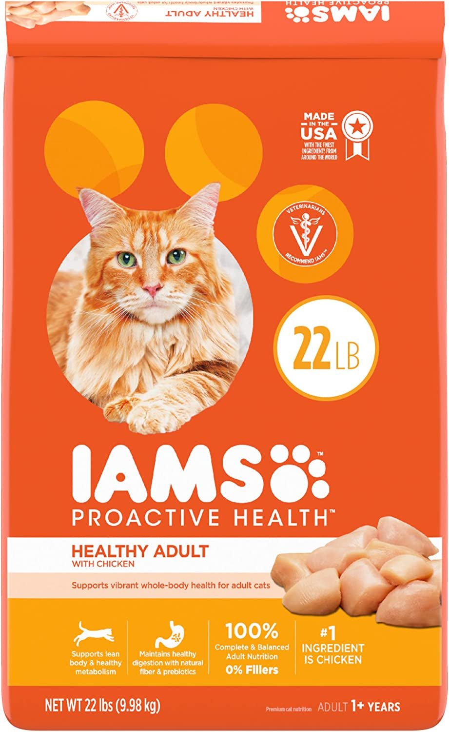 IAMS Proactive Health Healthy Adult Dry Cat Food with Chicken