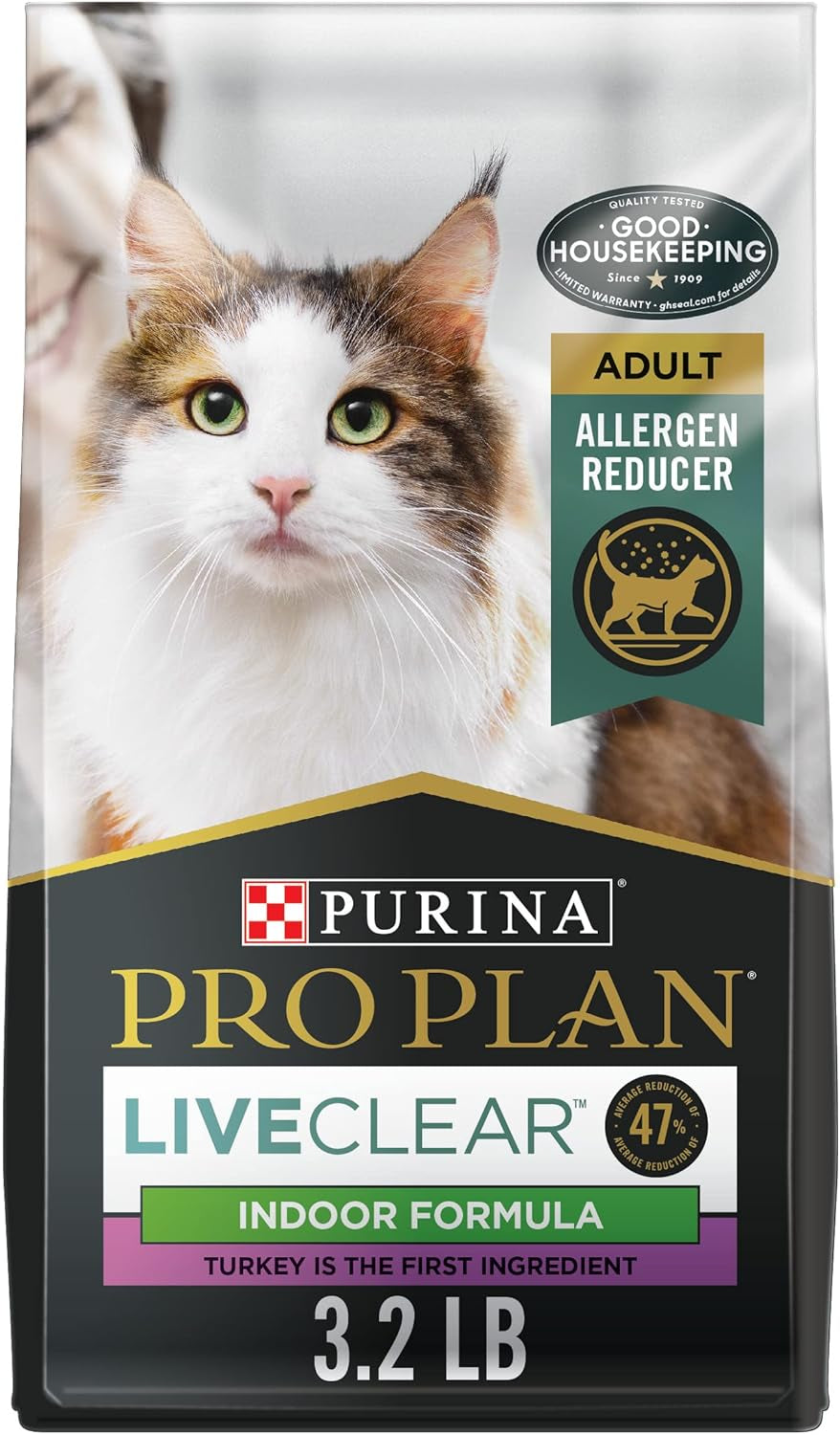 Purina Pro Plan Allergen Reducing, High Protein Cat Food, LIVECLEAR Salmon and Rice Formula