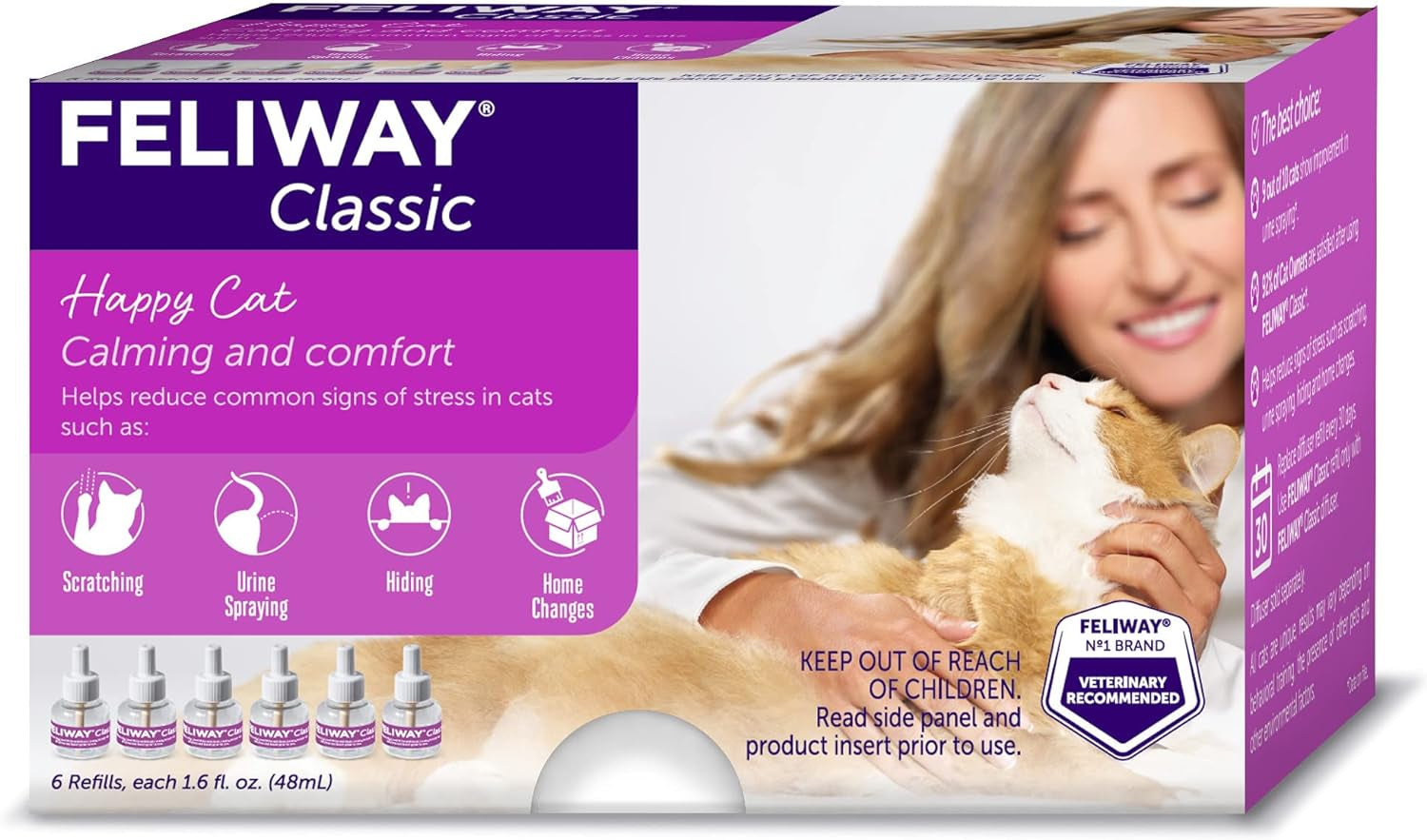 FELIWAY Classic Cat Calming Pheromone, 30 Day Refill