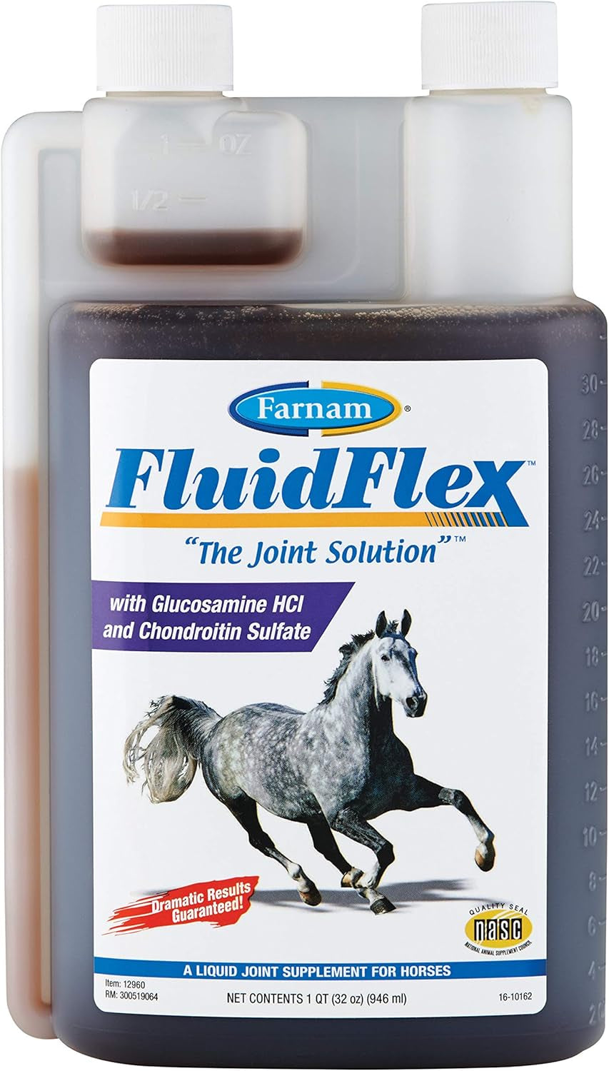 Farnam Fluidflex Liquid Joint Supplement for Horses, Helps Maintain Healthy Hip & Joint Function