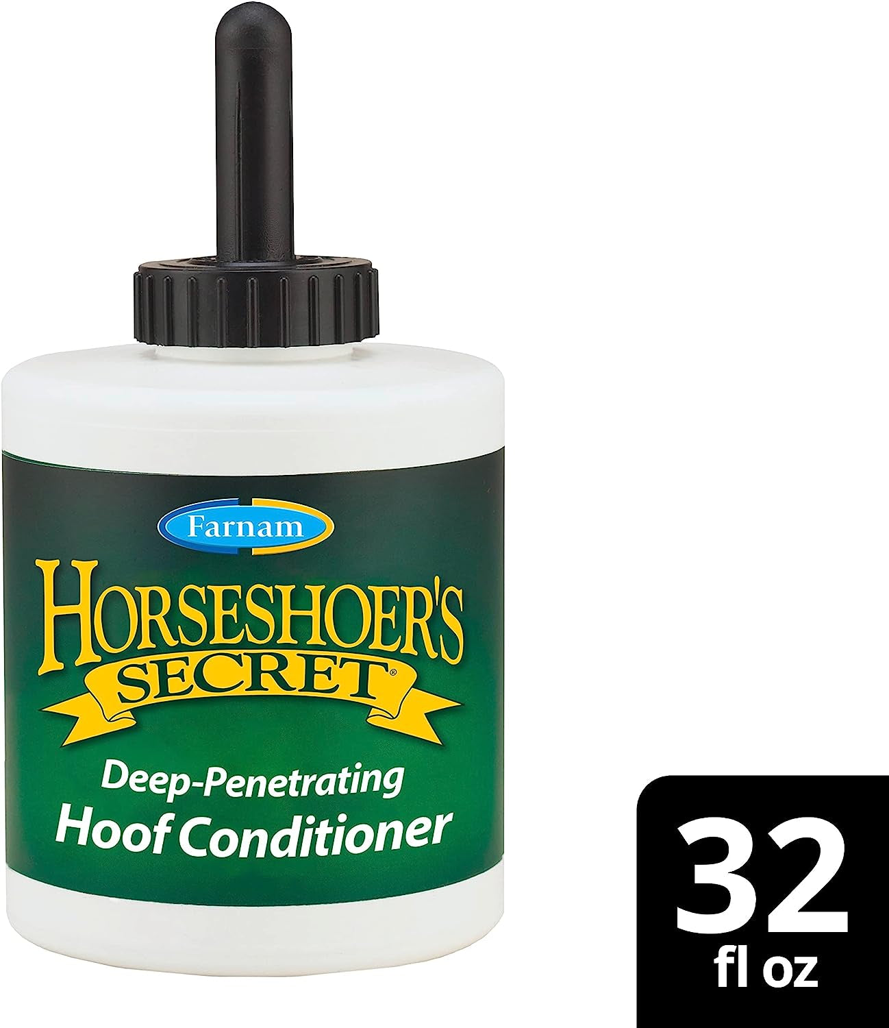 Horseshoer'S Secret Deep-Penetrating Hoof Oil for Horses, Conditions Dry Hooves and Prevents Cracks, Splits and Contracted Heels, Contains Avocado Oil, 32 Oz.