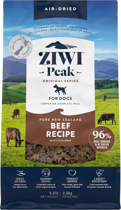 ZIWI Peak Air-Dried Dog Food - All Natural, High Protein, Grain Free, Limited Ingredient with Superfoods