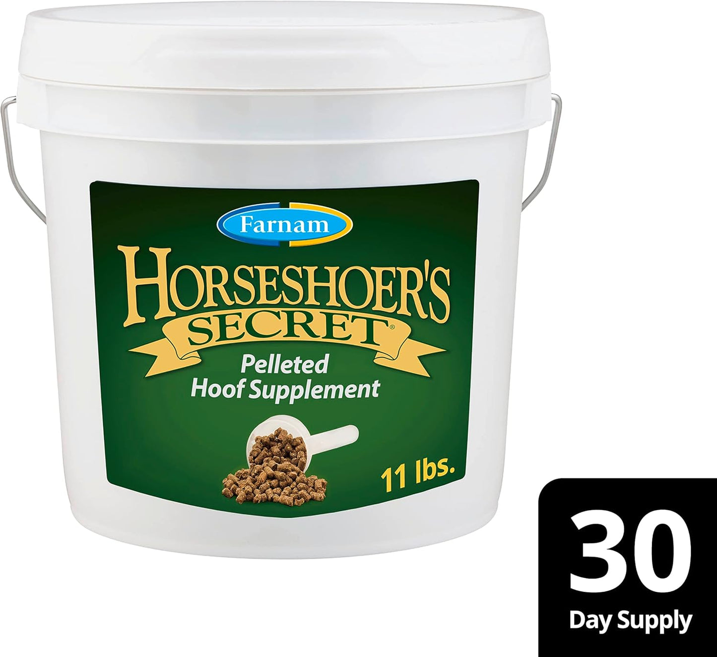 Farnam Horseshoer'S Secret Pelleted Hoof Supplements, Promotes Healthy Hoof Growth, Maintains Hoof Walls & Supports Cracked Hooves