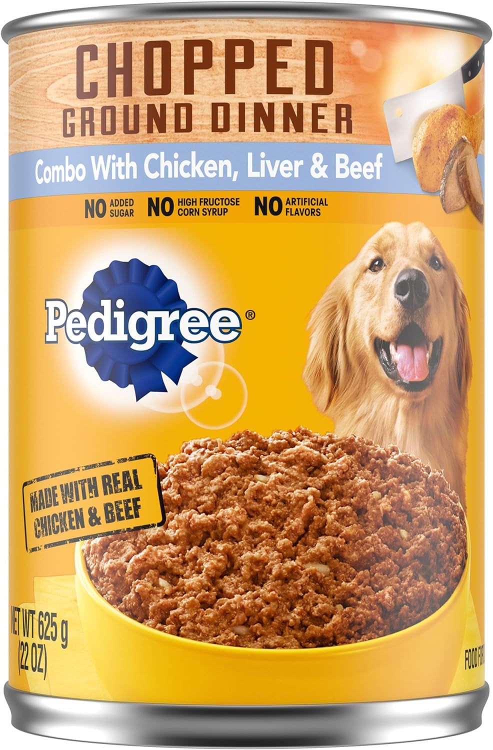 PEDIGREE Adult Canned Wet Dog Food Chopped Ground Dinner