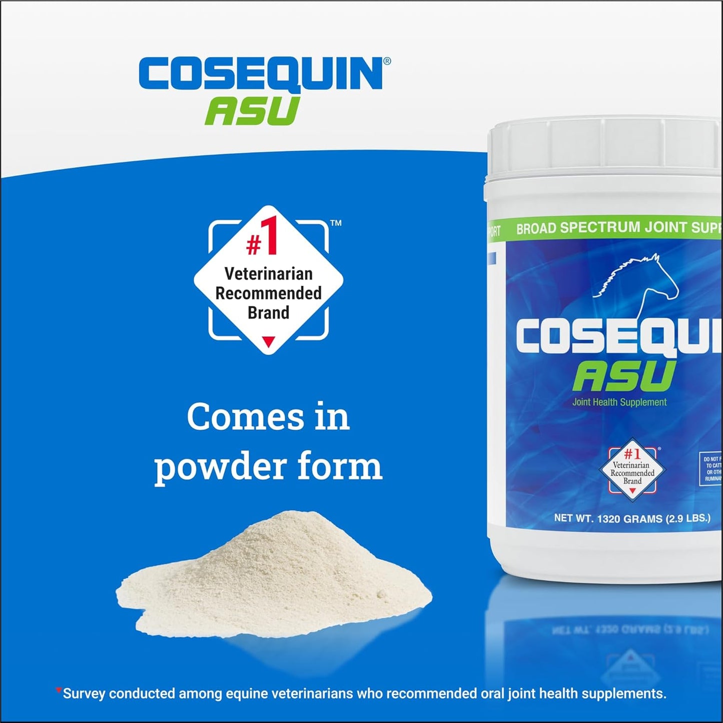 Nutramax Cosequin ASU Joint Health Supplement for Horses - Powder with Glucosamine, Chondroitin, ASU, and MSM