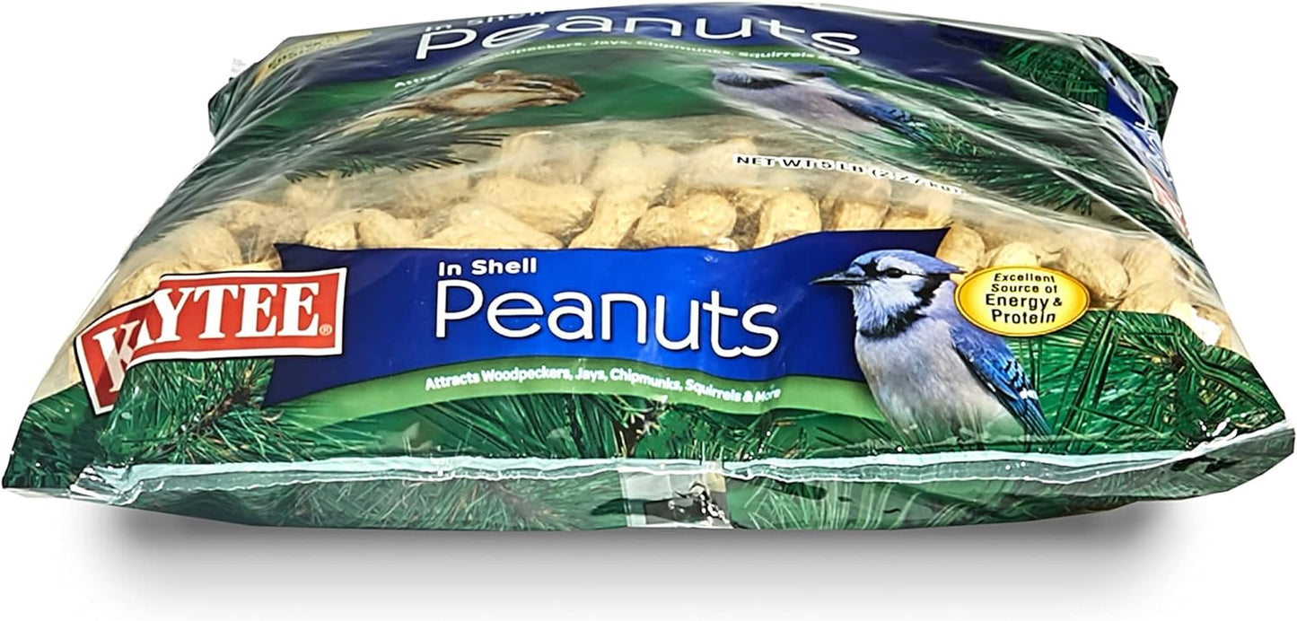 Peanuts in Shell for Squirrels, Woodpeckers, Nuthatches, Jays, Towhees, Cardinals, Indigo Buntings, and Other Wild Birds, 5 Pound