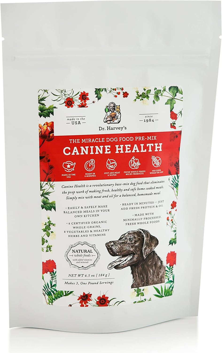 Dr. Harvey'S Canine Health Miracle Dog Food, Human Grade Dehydrated Base Mix for Dogs with Organic Whole Grains and Vegetables