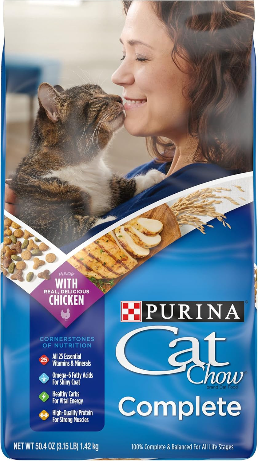 Purina Cat Chow High Protein Dry Cat Food, Complete - (Pack of 4)