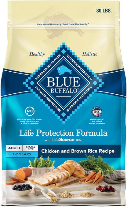 Life Protection Formula Adult Dry Dog Food, Helps Build and Maintain Strong Muscles, Made with Natural Ingredients, Chicken & Brown Rice Recipe, 30-Lb. Bag