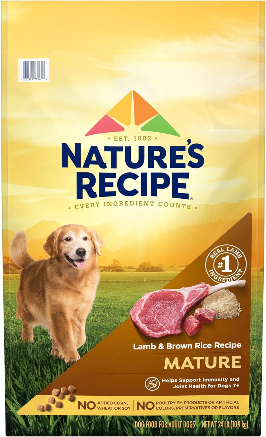 Nature’S Recipe Mature Lamb & Brown Rice Recipe Dry Dog Food