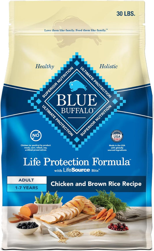 Blue Buffalo Life Protection Formula Adult Dry Dog Food, Helps Build and Maintain Strong Muscles, Made with Natural Ingredients