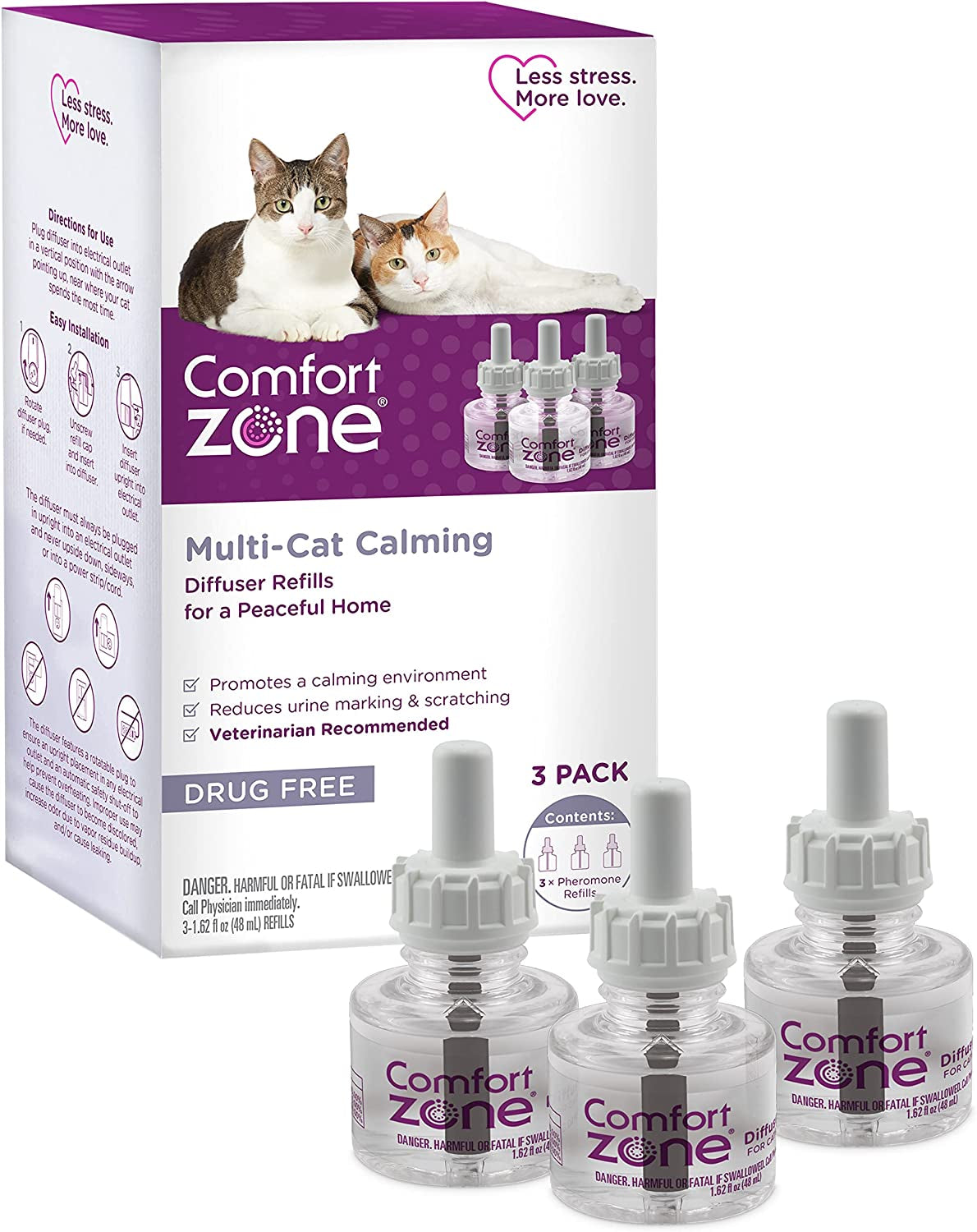 Comfort Zone Multi Cat Calming Diffuser Refills