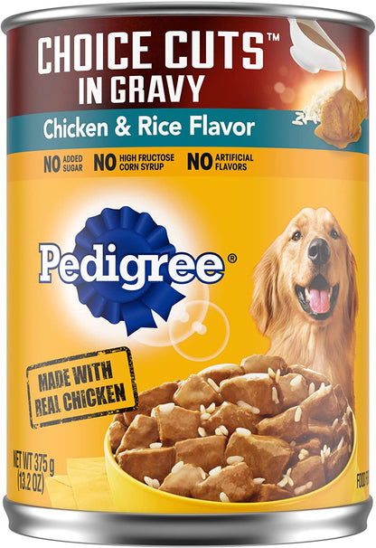 PEDIGREE CHOICE CUTS IN GRAVY Adult Canned Soft Wet Dog Food with Beef