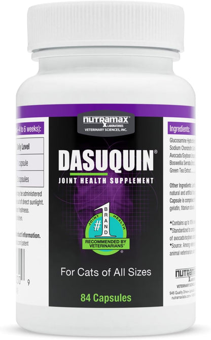 Nutramax Laboratories Dasuquin Joint Health Supplement for Cats - with Glucosamine, Chondroitin, ASU, Boswellia Serrata Extract, and Green Tea Extract