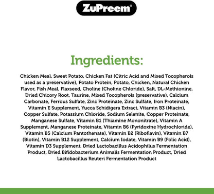 Zupreem Premium Daily Grain Free Ferret Diet Food, Nutrient Dense, Highly Digestible, High Protein Levels