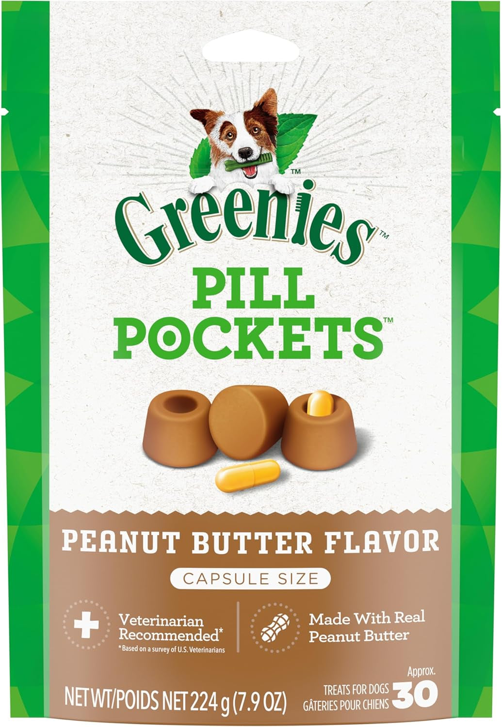 Chicken Flavor Capsule Size Pill Pockets Treats for Dogs