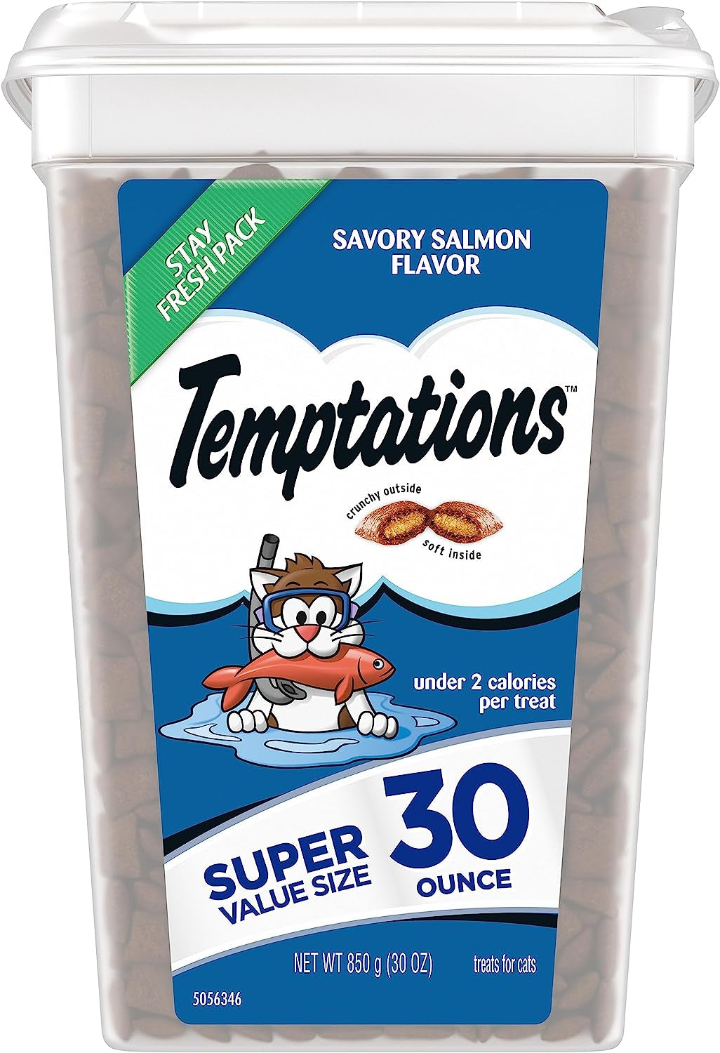 Classic Crunchy and Soft Cat Treats, SEAFOOD MEDLEY, Multiple Sizes