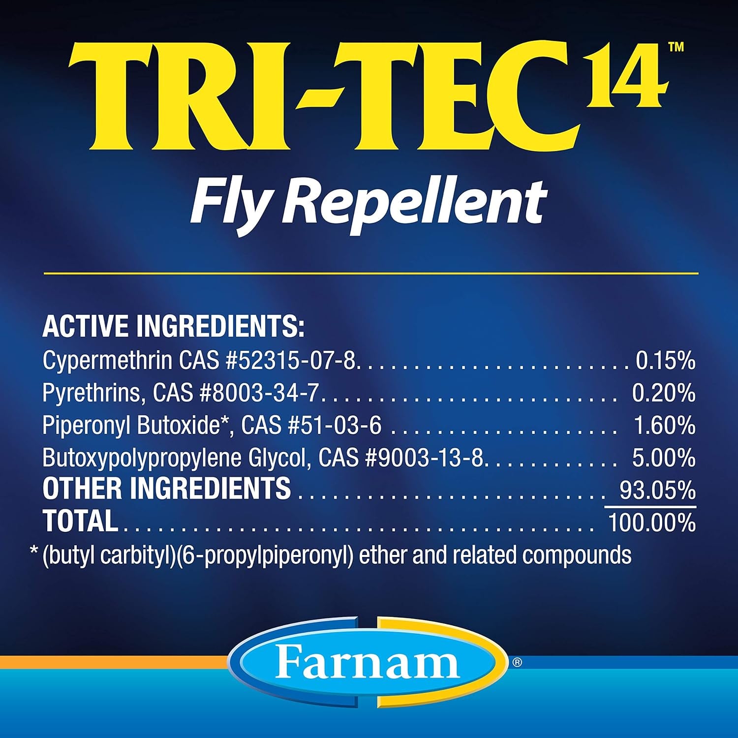 Farnam Tri-Tec 14 Horse Fly Spray, Kills, Repels, Protects, 32 Ounces