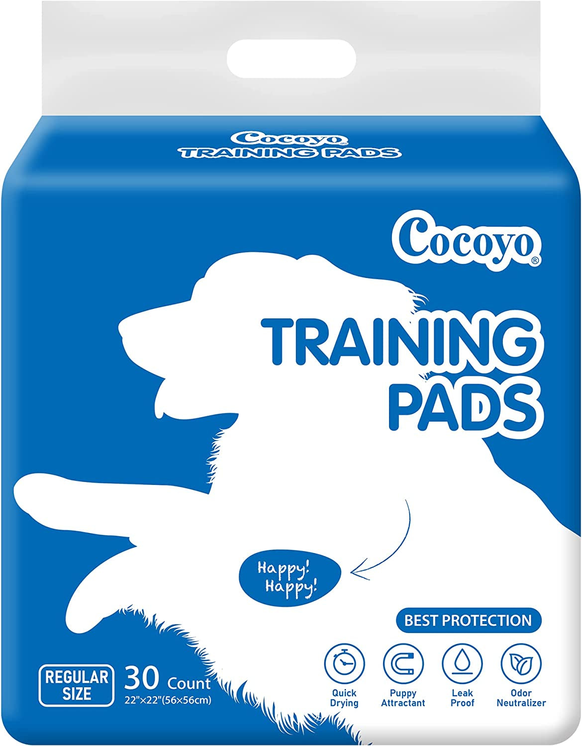 Best Value 22"X22" Dog Training Pads 50 Count | Dog Pee Pads | Super Absorbent Puppy Pads,White