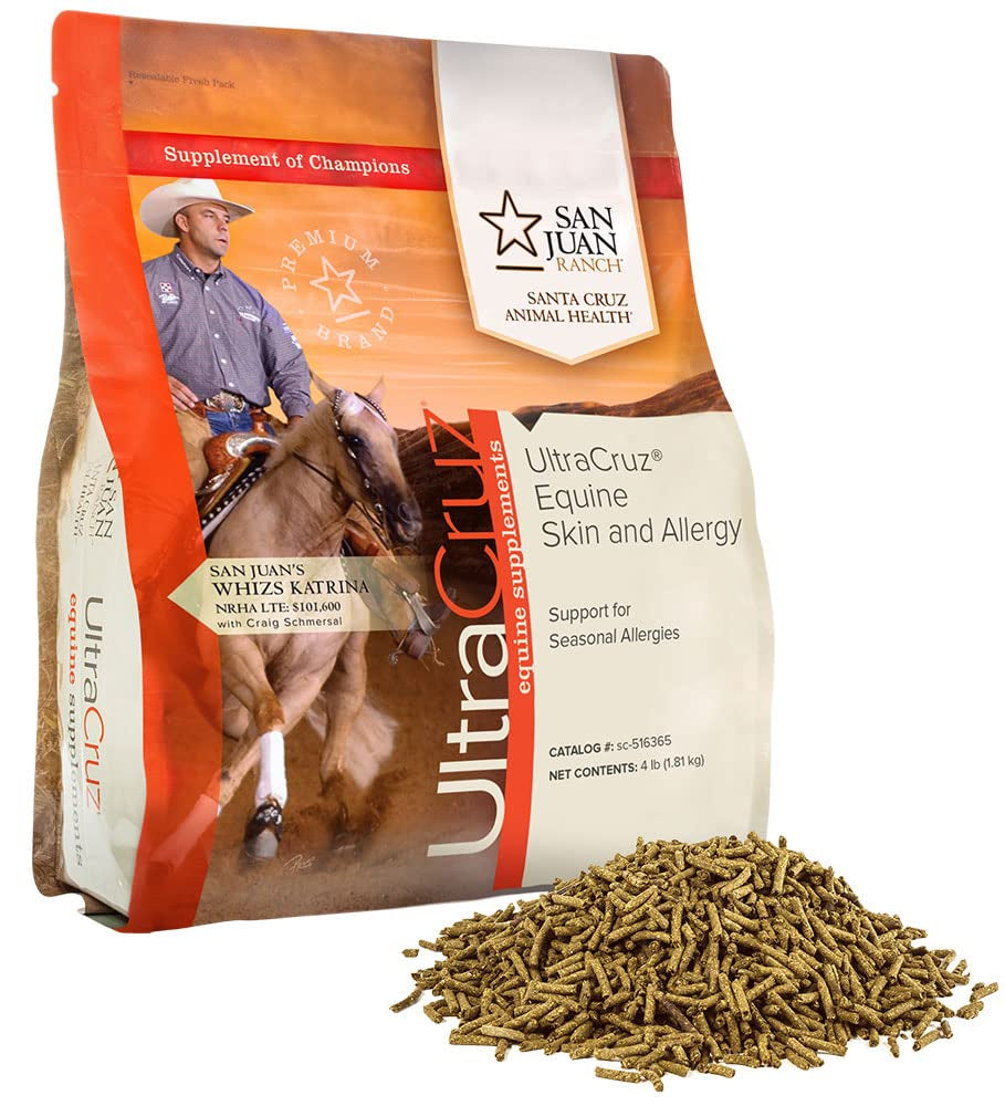 Ultracruz Equine Skin and Allergy Supplement for Horses