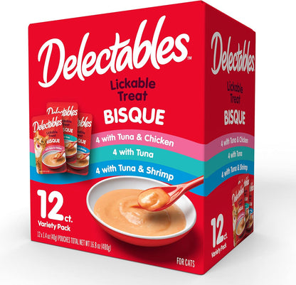 Hartz Delectables Bisque Variety Pack Lickable Cat Treat