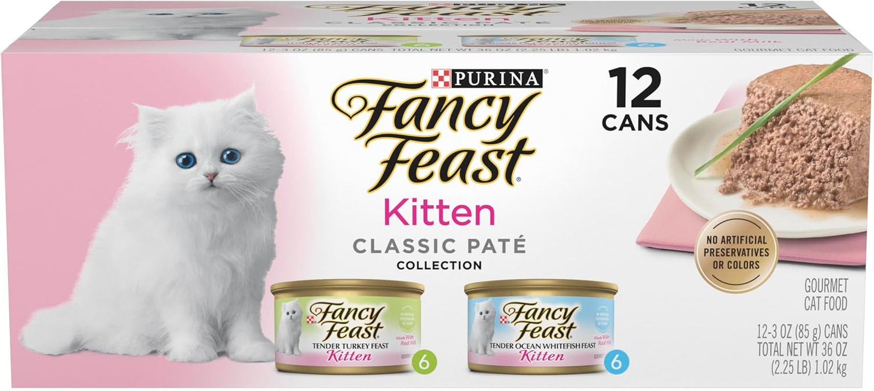 Purina Fancy Feast Grilled Wet Cat Food Poultry and Beef Collection Wet Cat Food Variety Pack - 3