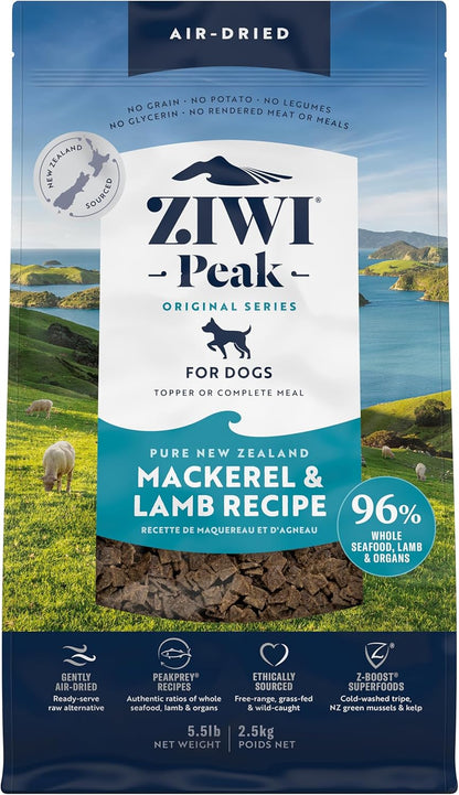 ZIWI Peak Air-Dried Dog Food - All Natural, High Protein, Grain Free, Limited Ingredient with Superfoods