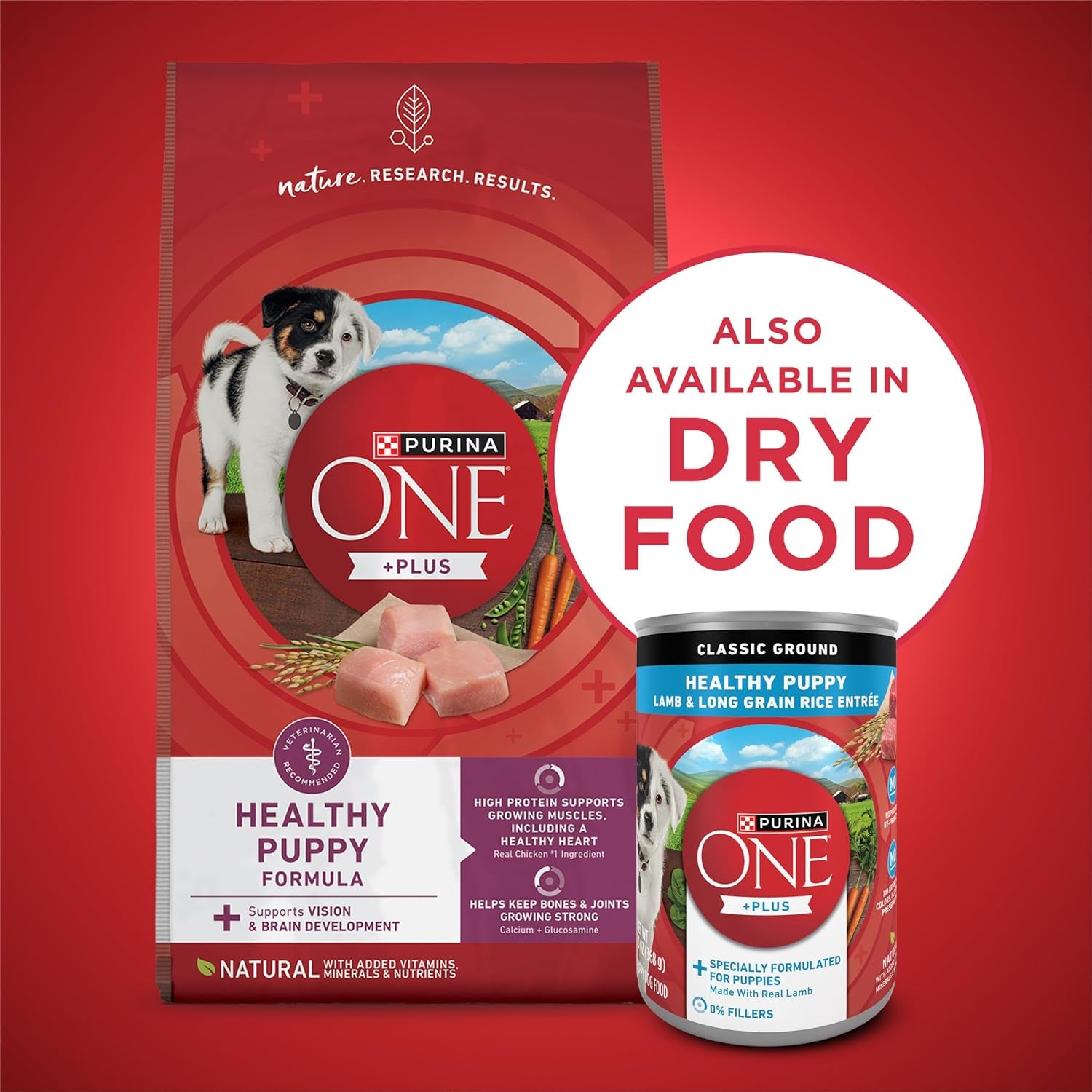 Purina ONE plus Wet Puppy Food Classic Ground Healthy Puppy Lamb and Long Grain Rice Entree