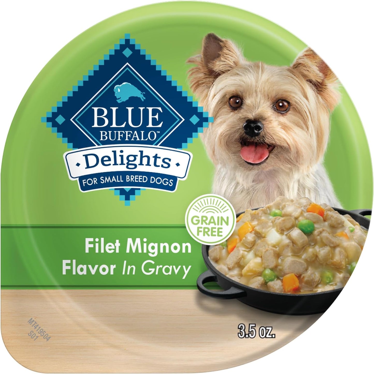 Blue Buffalo Delights Natural Adult Small Breed Wet Dog Food Cups