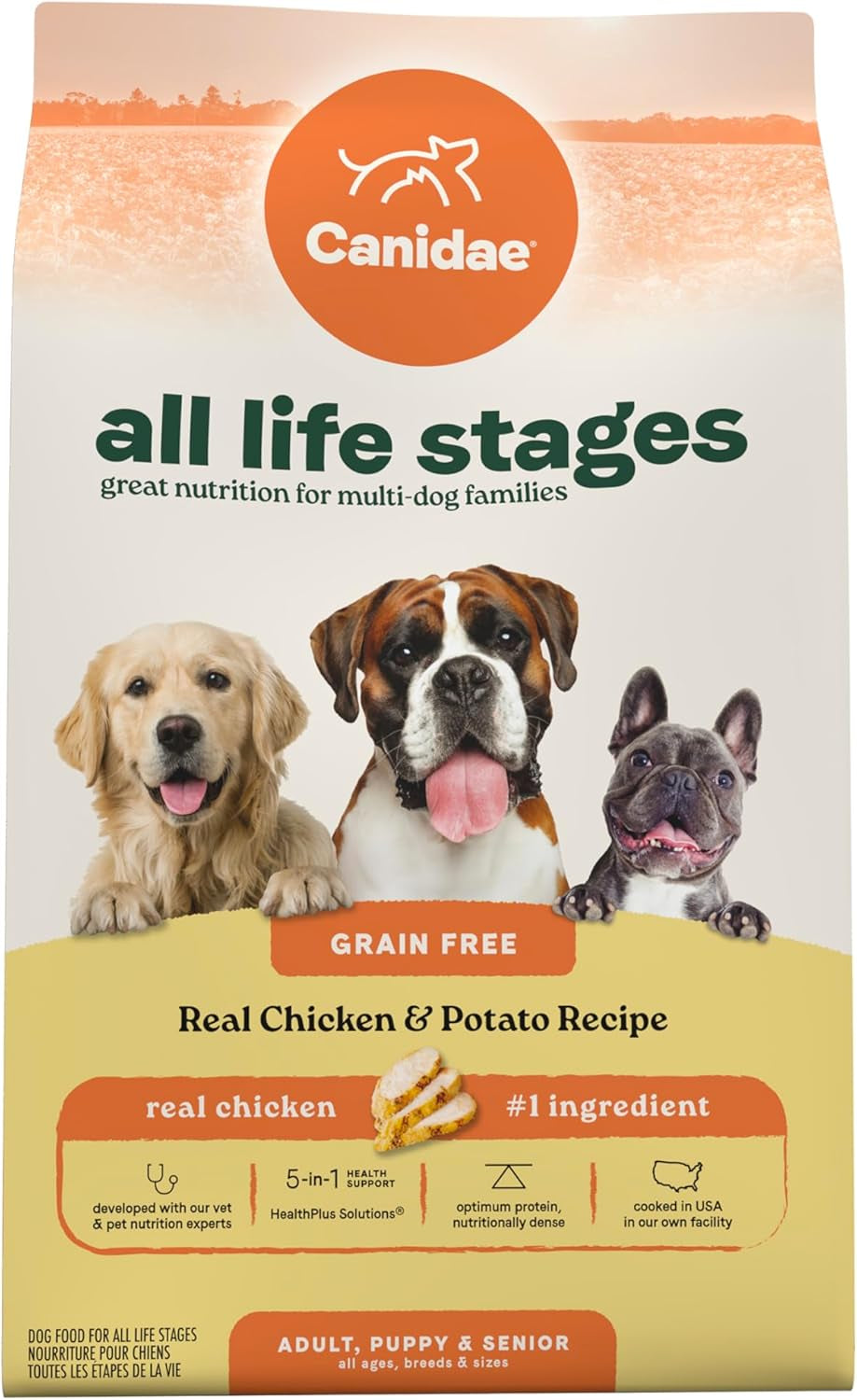 Canidae All Life Stages Premium Dry Dog Food for All Breeds, High Protein Premium Dry Dog Food for All Ages