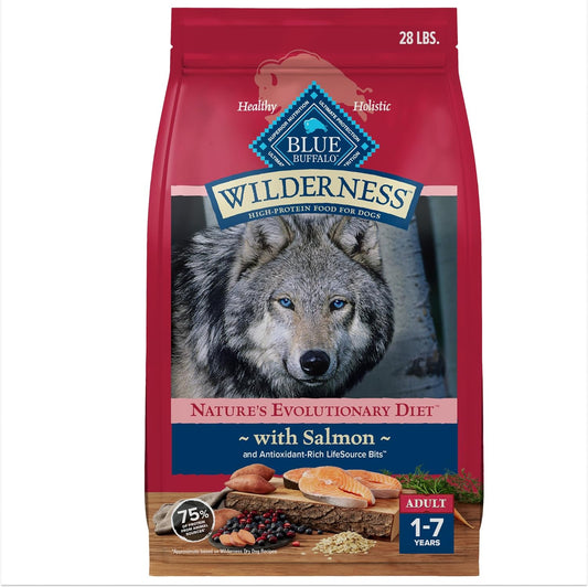 Blue Buffalo Wilderness Natural High-Protein Dry Food for Adult Dogs