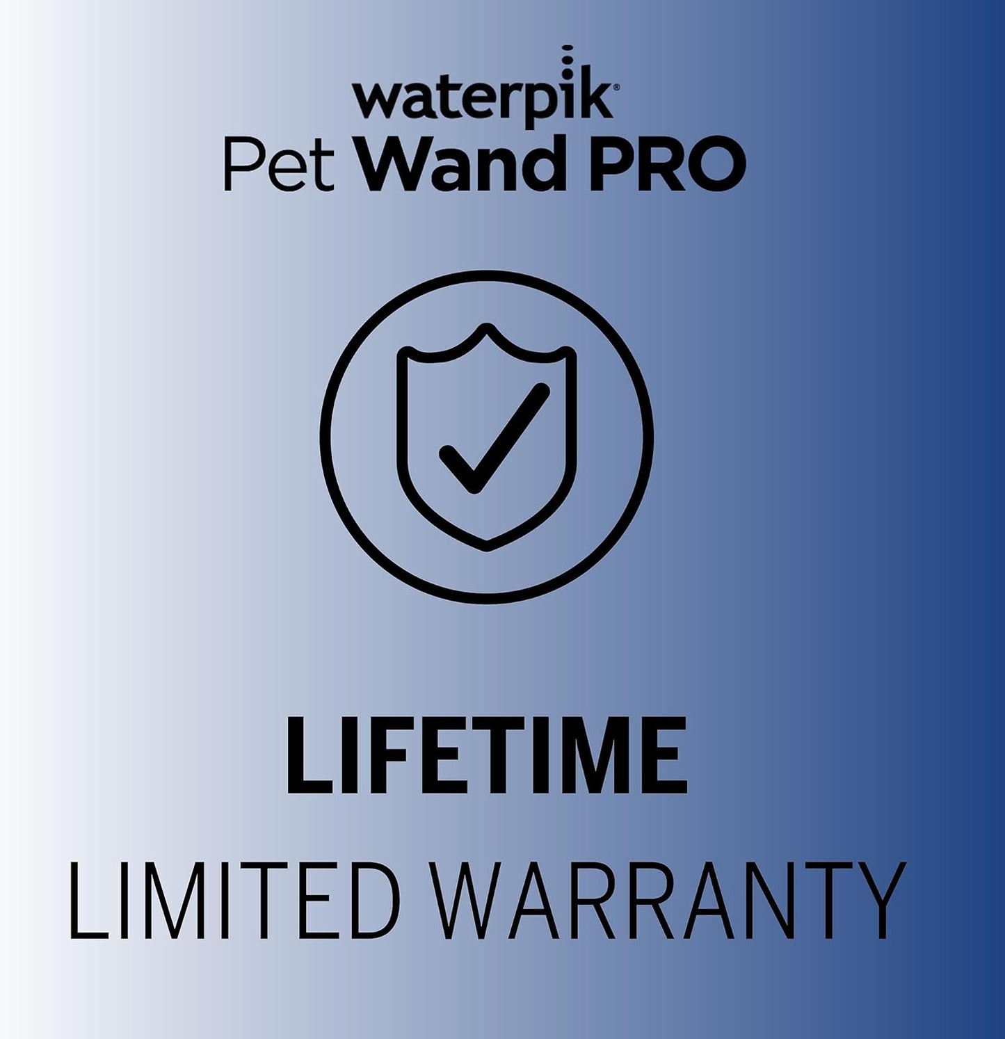 Waterpik Pet Wand Pro Dog Shower Attachment for Fast and Easy Dog Bathing and Cleaning, Indoor and Outdoor Sprayer Includes 8-Foot Flex Hose, Blue/Grey, PPR-252E