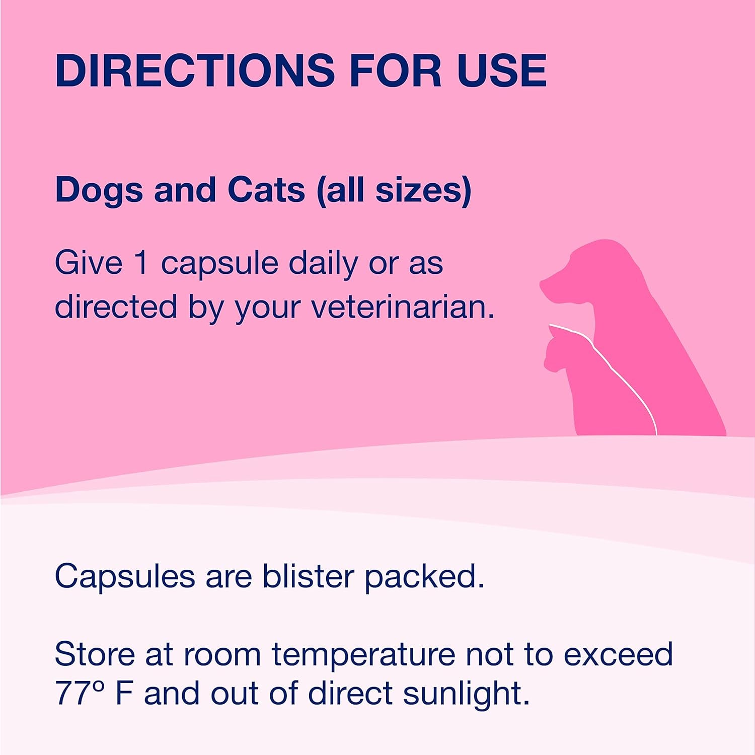 Digestive Health Supplement Multi-Strain Probiotics and Prebiotics for Cats and Dogs - with 7 Strains of Bacteria, 30 Capsules