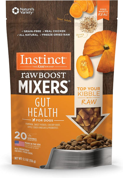 Instinct Raw Boost Mixers Freeze Dried Raw Dog Food Topper, Grain Free Dog Food Topper with Functional Ingredients