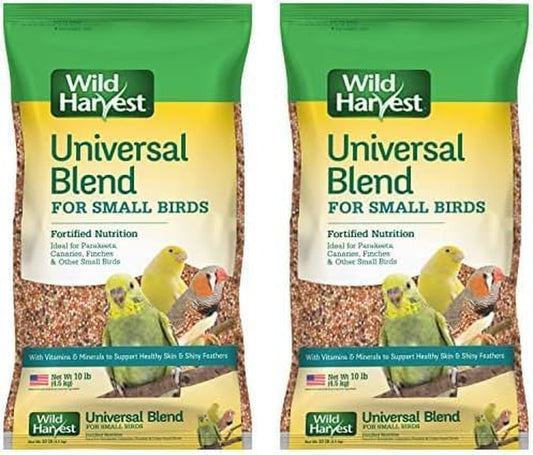 Universal Blend for Small Birds, 10 Lb Bag, Fortified Nutrition (Pack of 2)