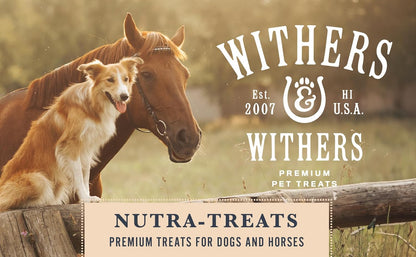 Withers & Withers Sugar-Free Horse Treats - Organic Cinnamon with Oat Bran Horse Cookies, Goat Treats 16 Oz – Humane Plant-Based Ingredients