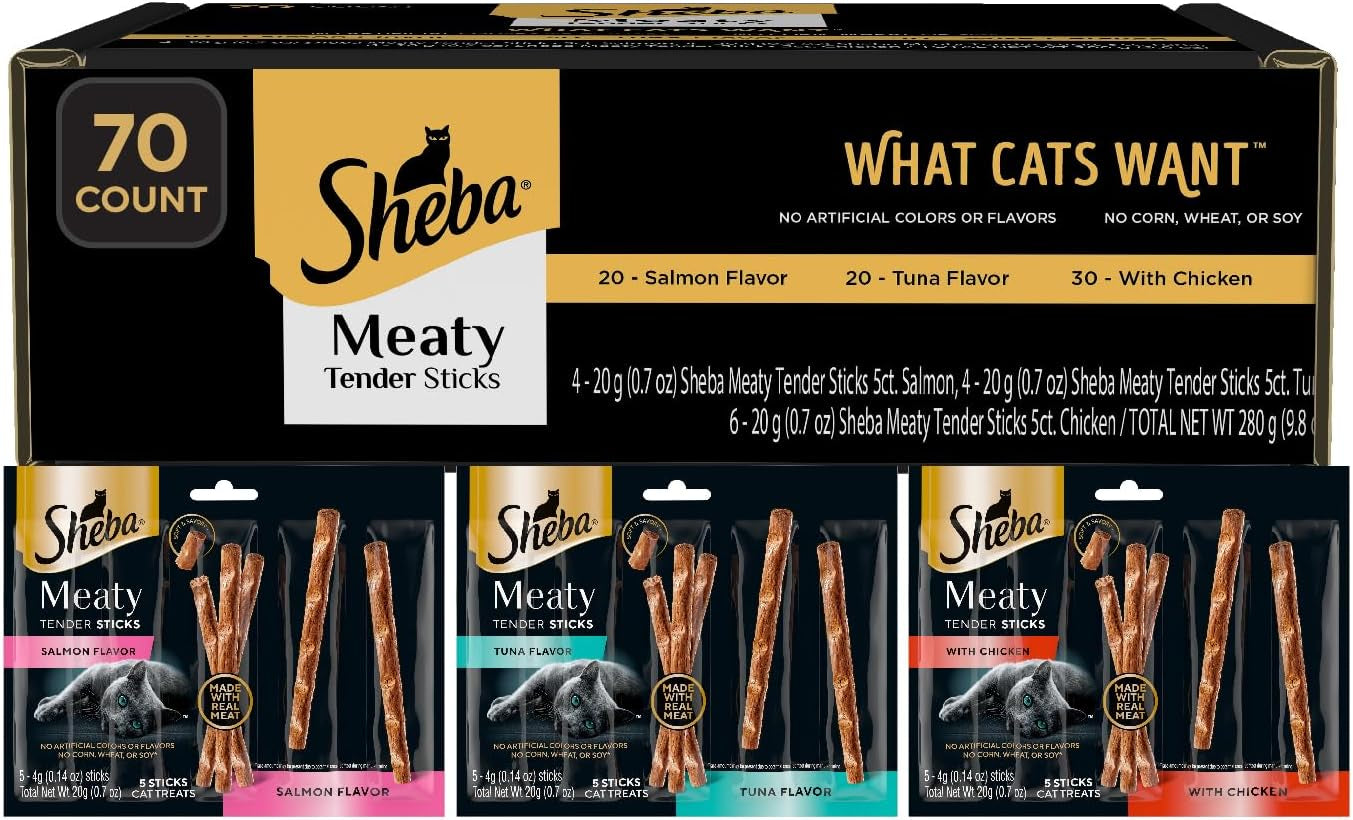 Sheba Meaty Tender Sticks Soft Cat Treats