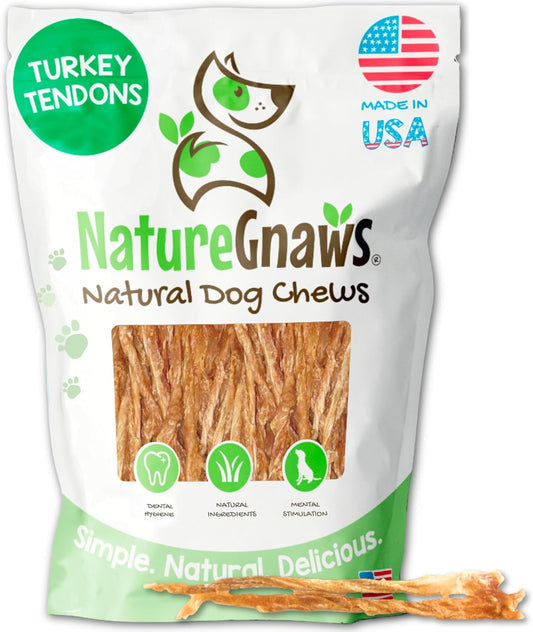 Nature Gnaws USA Turkey for Dogs - Delicious Grain Free Reward Snack for Small, Medium & Large Breeds - Premium Natural Dog Chew Treats