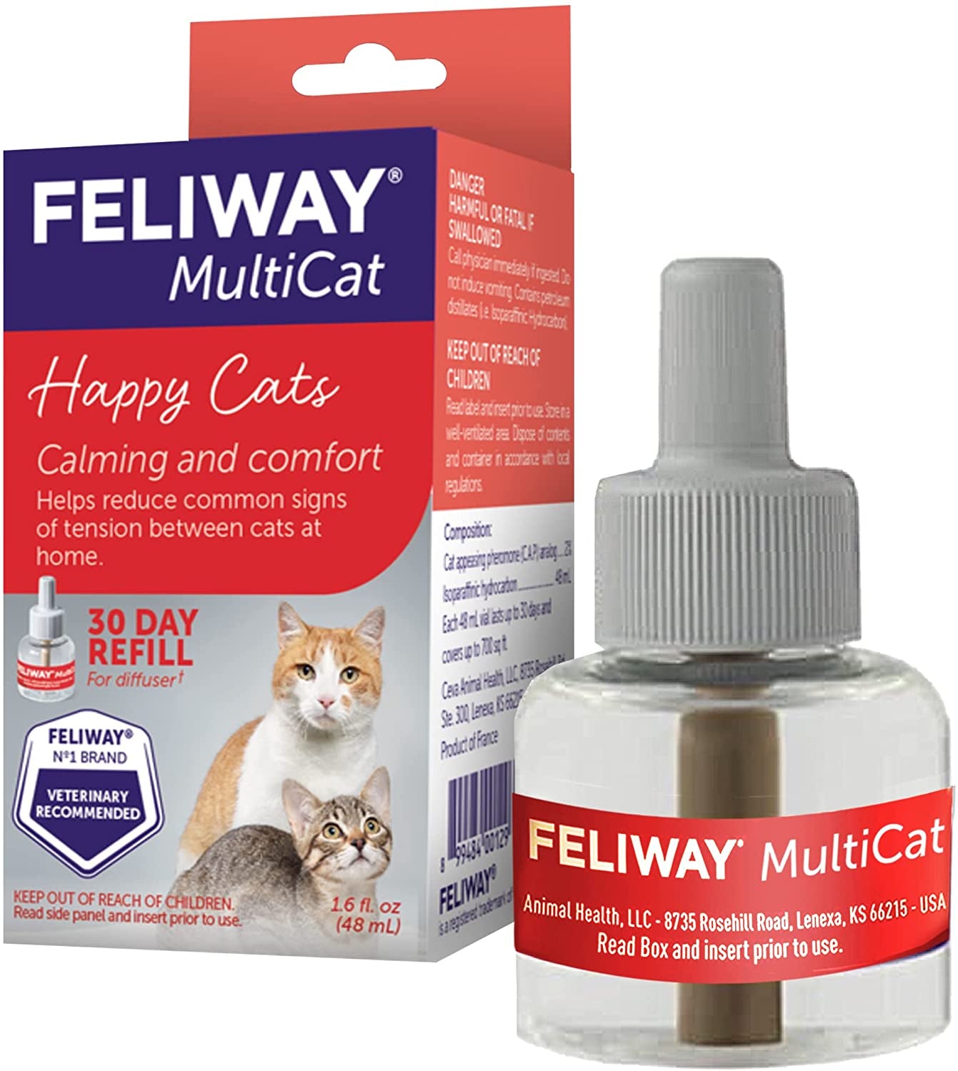 Multicat Calming Pheromone, 30 Day Refill - 3 Pack