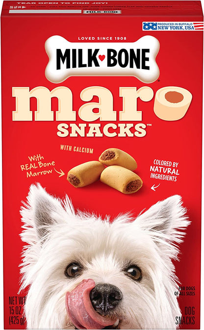 Marosnacks Dog Treats, Peanut Butter, 40 Ounce with Real Bone Marrow and Calcium