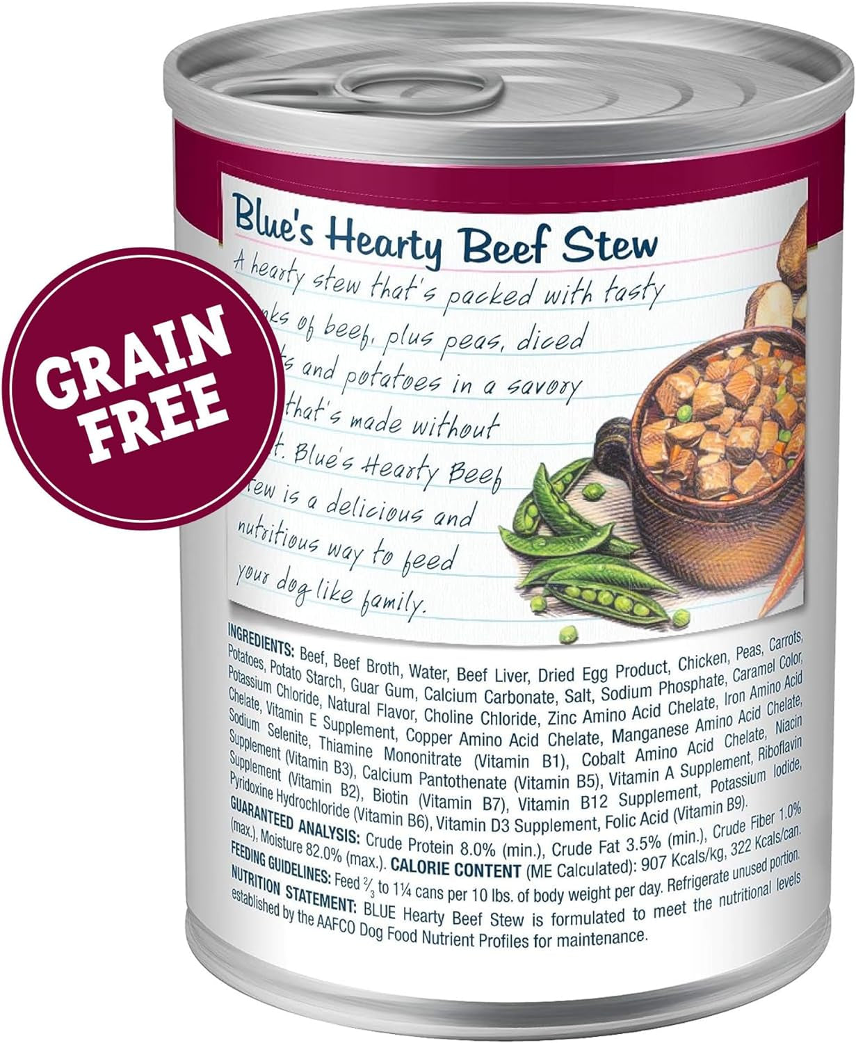 Blue Buffalo Blue'S Stew Grain-Free Wet Dog Food, Made with Natural Ingredients, Hearty Beef Stew