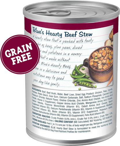 Blue Buffalo Blue'S Stew Grain-Free Wet Dog Food, Made with Natural Ingredients, Hearty Beef Stew