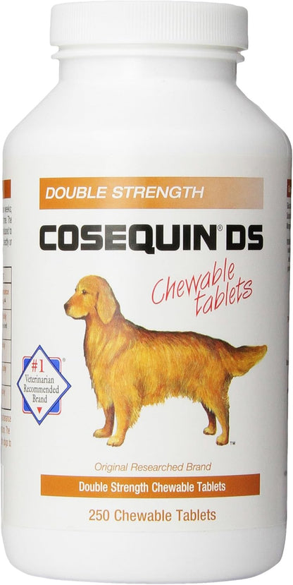 Nutramax Cosequin DS Joint Health Supplement for Dogs - with Glucosamine and Chondroitin, 132 Chewable Tablets