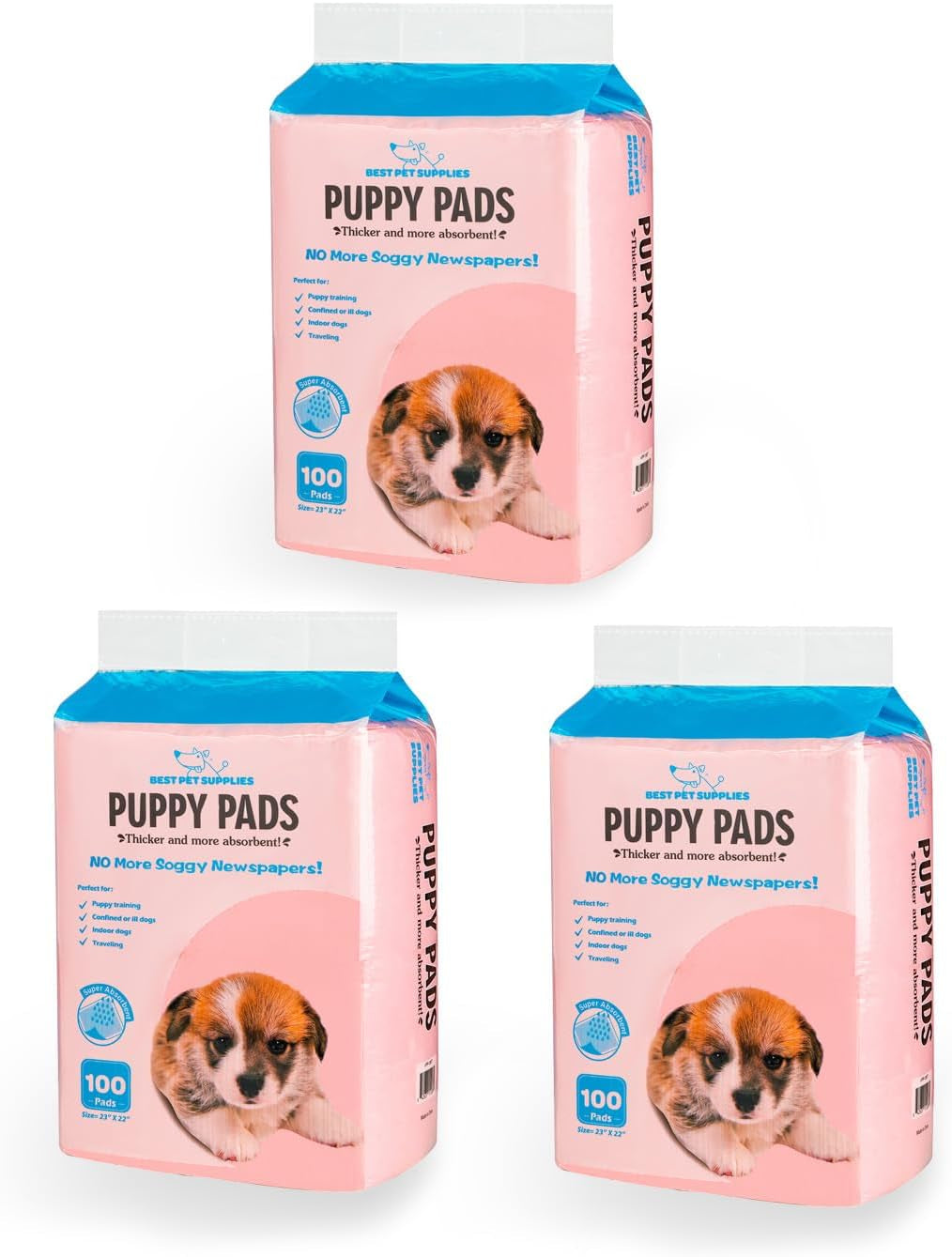 Best Pet Supplies Puppy Training Pee Pads - Absorbent Indoor Potty Training Pads for Dogs - Puppy Pee Pads for Whelping