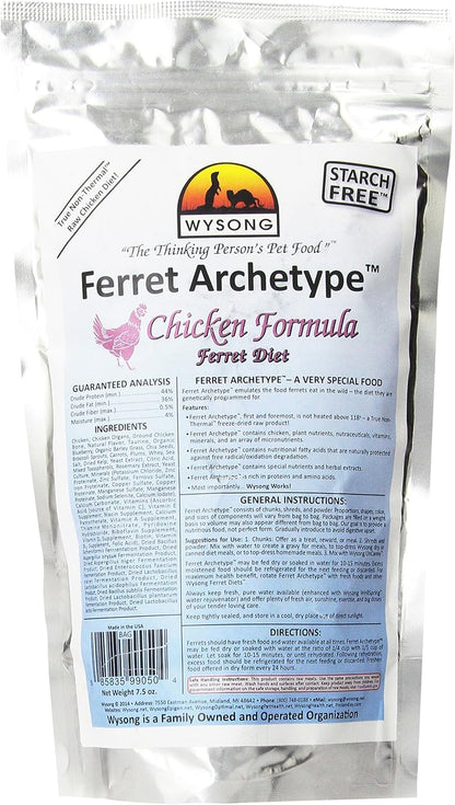 Wysong 858053 Ferret Archetype - Raw Ferret Food