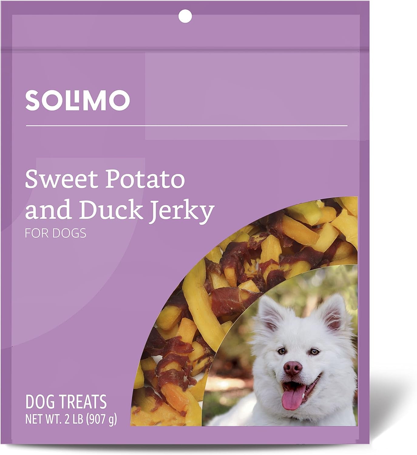 Amazon Brand - Solimo Duck Jerky Dog Treats, 2 Pound (Pack of 1)