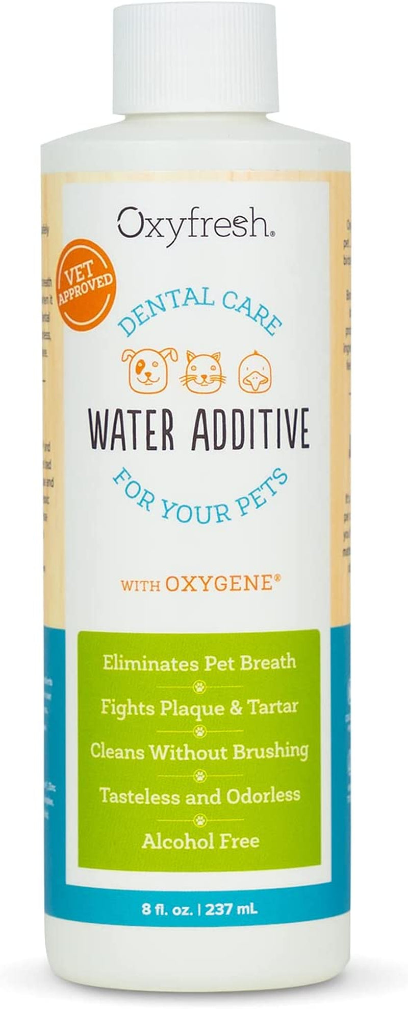 Premium Pet Dental Care Solution Pet Water Additive: Best Way to Eliminate Bad Dog Breath and Cat Bad Breath - Fights Tartar & Plaque - so Easy, Just Add to Water! Vet Recommended 16 Oz.